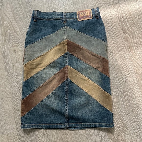 90s DENIM PENCIL SKIRT - Picture 2 of 4